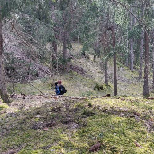 Das Spielen im Wald kam dabei auch nicht zu kurz.