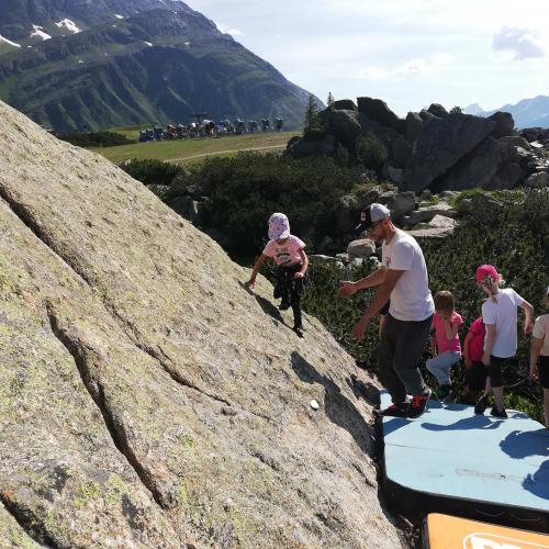 erste Boulderversuche