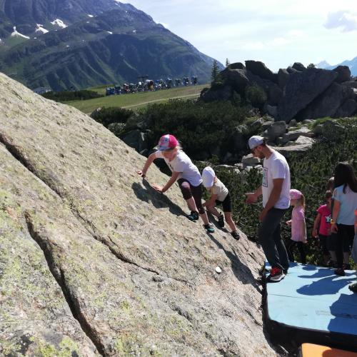 bouldern am Fels