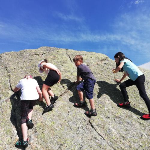 Bouldern am Fels