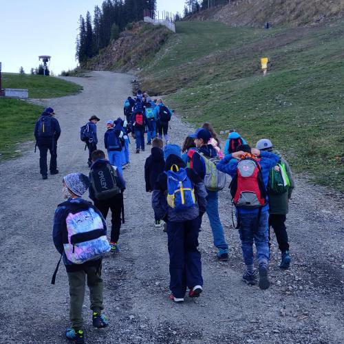 Start bei der Bergstation Medrigalm