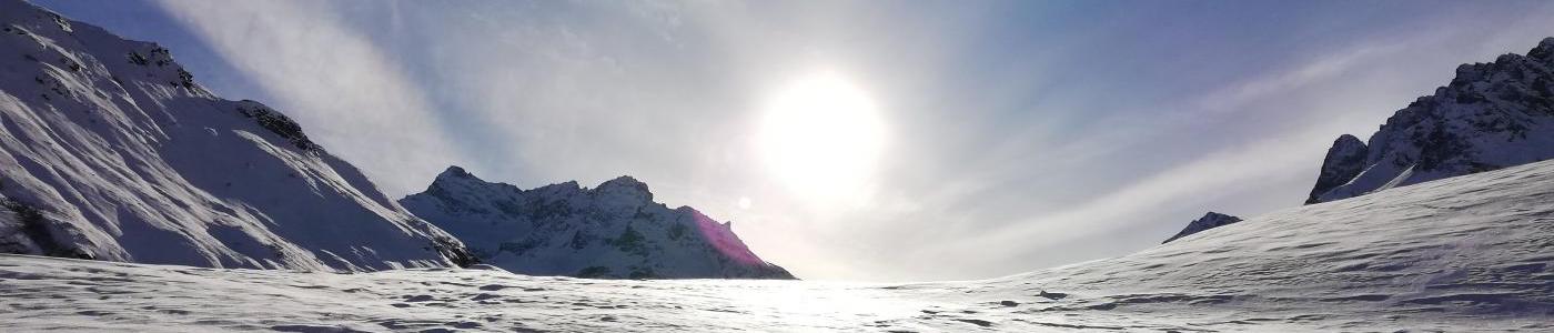 Sonne und Schnee